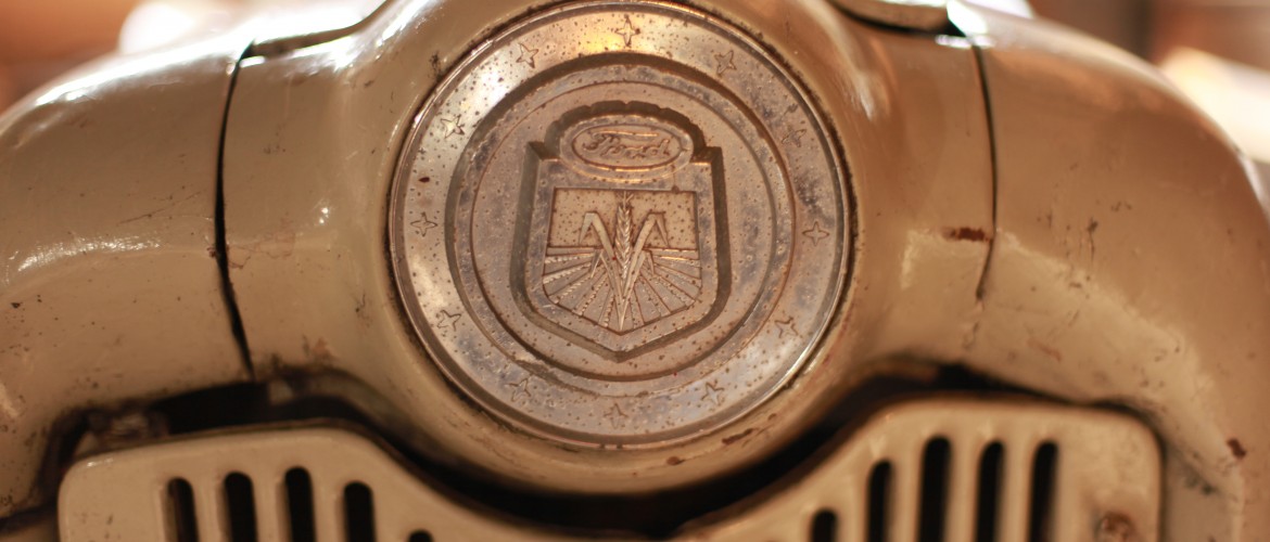Emblem on Old Ford Tractor